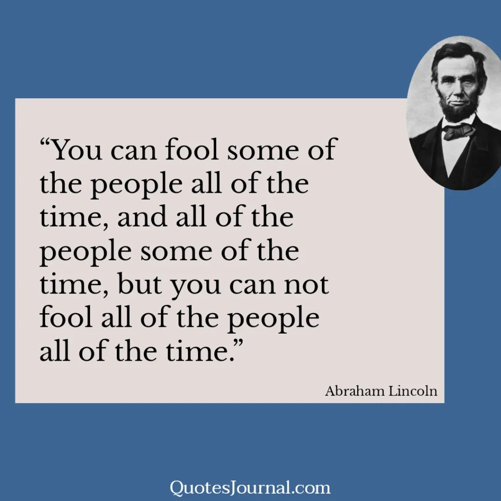 Abraham Lincoln quotes