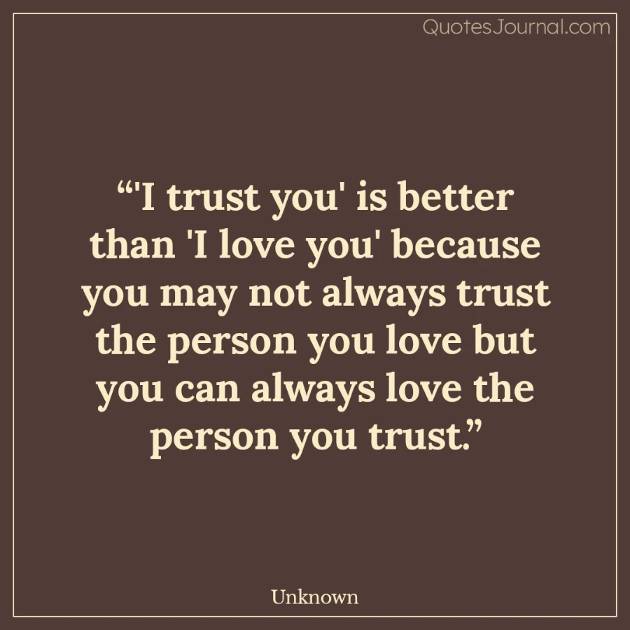 Trust quotes