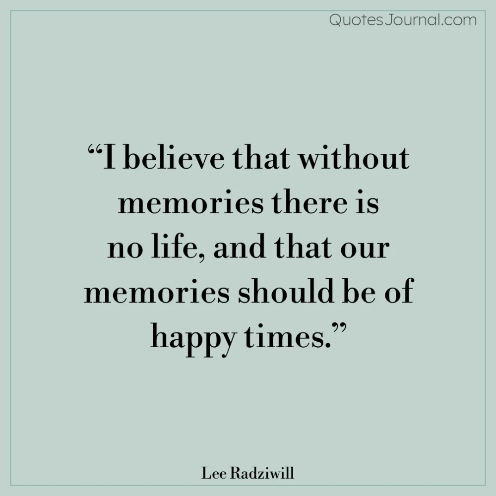 Memories quotes